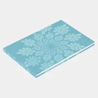 Floral ornaments pastel guest book