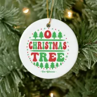 "O Christmas Tree" Personalized Holiday Photo Ceramic Ornament