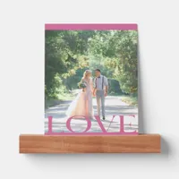 Typographic LOVE Frame Design Picture Ledge