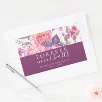 Floral Forever in Our Hearts Rectangular Sticker