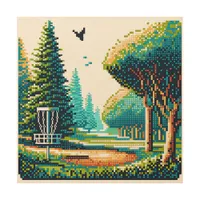 Disc Golf Pixel Art 