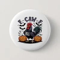 F-Caw-F Humor Crow Funny Gothic Button