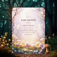 Enchanted Forest Whimsical Easter Egg Baby Shower Invitation