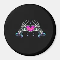 In Death - Skeleton Heart Hands Magnet