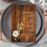 Daisy and Horse Bit Country Western Wedding Menu