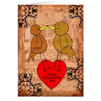 Valentine Birds Mixed Media