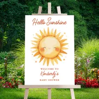 A Little Ray Of Sunshine Boho Baby Shower Welcome Foam Board