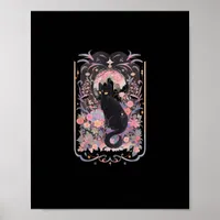 Cat Cottagecore Academia Goblincore Witch Goth Men Poster
