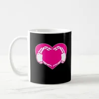 Heart Skeleton Hands Gothic Valentine  Classic Coffee Mug