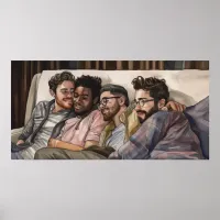 Gay men hanging out poster