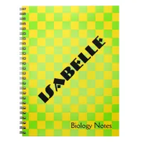 90s Retro Checkerboard Personalized Notebook