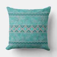 Southwest Turquoise Throw Pillow