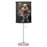 Tormented Woman Haunting Scream Table Lamp