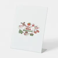 Tis The Season Christmas Acrylic Block Pedestal Sign