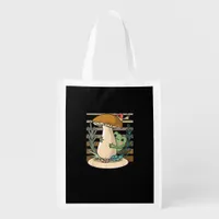 Cottagecore Mushroom Forest Toad Goblincore Mycolo Grocery Bag