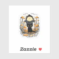 Aesthetic Goblincore And Cottagecore Under Mushroo Sticker