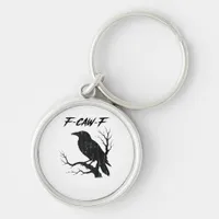 F-Caw-F Funny Crow Keychain