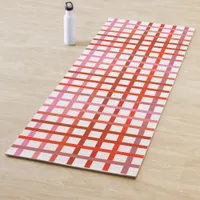 Yoga Mat - Varied Red Tone Stripes