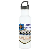 Platteville, Wisconsin P-Vegas Water Bottles