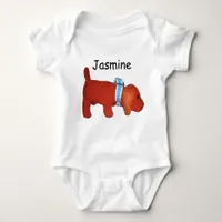 Bodysuit - Red Puppy Dog and Name