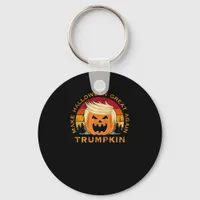 Trumpkin Make Halloween Great Again Vintage Keychain