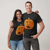 Jack O'Lantern Scared Face Halloween Unisex T-Shirt