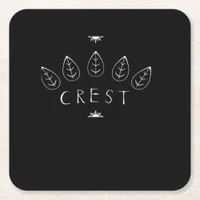 (Fake Band) Cottagecore Classic Square Paper Coaster