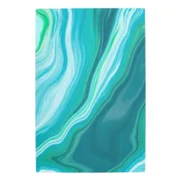 Fluid Blue and Turquoise Digital Art