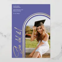 She Did It Arch | Photo Graduation Announcement