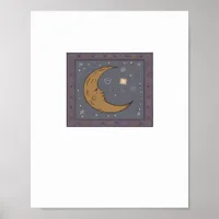Whimsigoth Moon Classic Poster