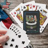 250 Years of Freedom Midnight Black Patriotic Poker Cards