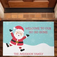 Santa Claus Welcome To Our Ho Ho Home Christmas Doormat