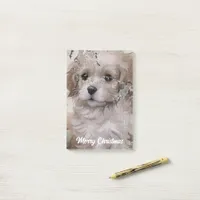 Retro Christmas Puppy Post-it Notes