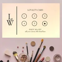 Modern Professional Makeup Artist Reward Loyalty Card