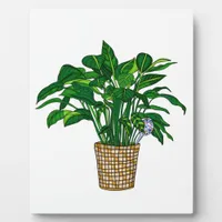 Hand drawn Peace Lily Plaque