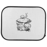 Cottagecore Goblincore Mushroom Snail Car Floor Mat