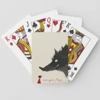 Little Red Riding Hoos & the Evil Wolf Poker Cards