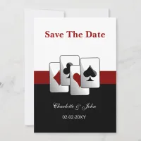 Vegas wedding save the date announcement