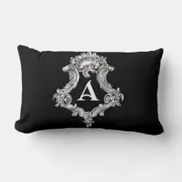 A Monogram Initial Throw Pillow