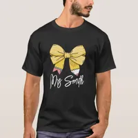 Back to School Coquette Custom Name T-Shirt
