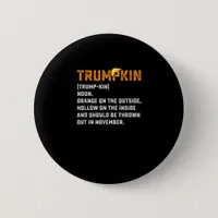 Trumpkin Funny Anti Pumpkin Button