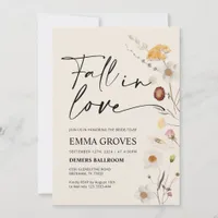 Boho Bridal Shower Fall in Love  Invitation
