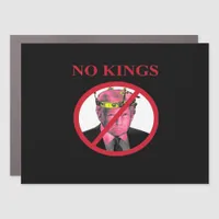 No Kings Anti Creative Graphic Style Car Magnet