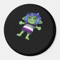 Goblincore Asexual Pride Goblin Classic Magnet