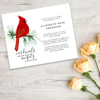 BUDGET Cardinal Celebration of Life Invitation