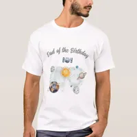 Outer Space Birthday Galaxy Sun Moon Stars Planets T-Shirt