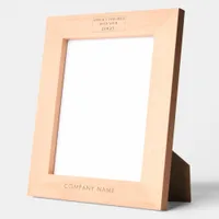 Minimalist Business Name and Logo Engraved Frames