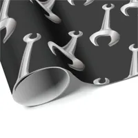 Car and Motorbike Mechanic Workshop Spanners Print Wrapping Paper