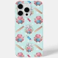 Back to School Elephant Pattern iPhone 15 Pro Max Case