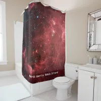 North America Nebula Infrared Shower Curtain